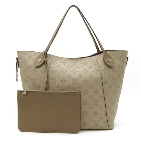 louis vuitton selene mahina leder tasche beige 2013 monogram